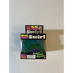 New Nee Doh Nice Cube SWIRL Green Blue Purple